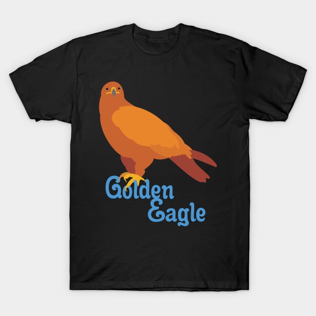 Majestic Golden Eagle T-Shirt by evisionarts